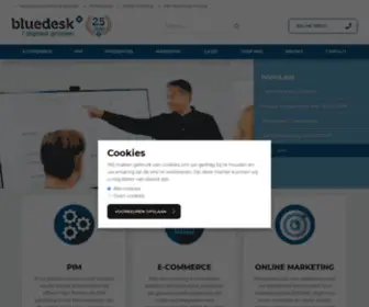 Bluedesk.nl(E-commerce Bureau Bluedesk) Screenshot