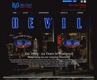 Bluedeviltattoo.com(Blue Devil Tattoo) Screenshot