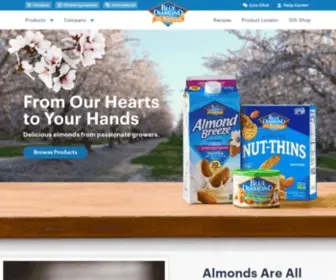 Bluediamond.com(Blue Diamond Growers) Screenshot