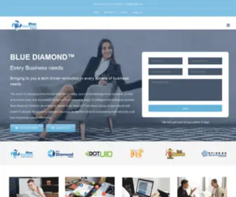 Bluediamondinfotech.com(Global IT Company) Screenshot