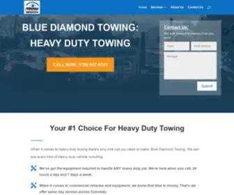 Bluediamondtowinginc.com(Heavy Duty Towing Service) Screenshot