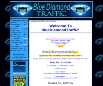 Bluediamondtraffic.com(BlueDiamondTraffic Exchange) Screenshot