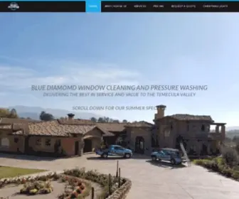 Bluediamondwc.com(Window Washing Menifee Murrieta Temecula Temecula Valley) Screenshot