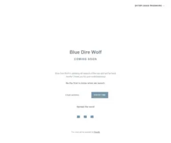 Bluedirewolf.com(Blue Dire Wolf) Screenshot