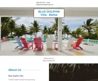 Bluedolphinbelize.com(San Pedro Belize Beach House Rental) Screenshot