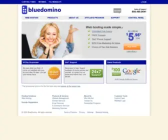 Bluedomino.com Screenshot
