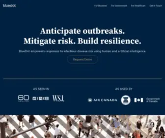 Bluedot.global(Outbreak Intelligence Platform) Screenshot