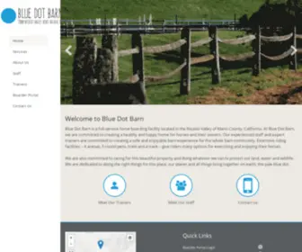 Bluedotbarn.com(Blue dot barn) Screenshot