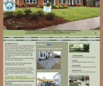 Bluedotlandscaping.com(Landscaper Greenville SC) Screenshot