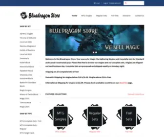 Bluedragonstoremtg.com(Bluedragon Store MTG) Screenshot