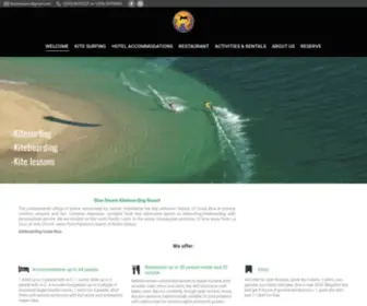 Bluedreamhotel.com(Kiteboarding Costa Rica Kitesurfing) Screenshot