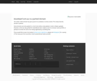 Bluedwarf.com.au(bluedwarf) Screenshot