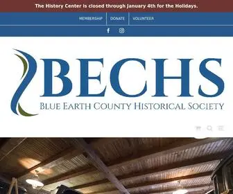Blueearthcountyhistory.com(Blue Earth County Historical Society) Screenshot