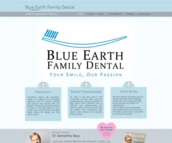 Blueearthfamilydental.com(Blue Earth Minnesota Family Dental) Screenshot