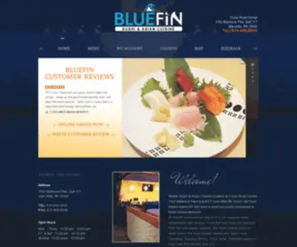 Bluefinglenmills.com(Japanese Restaurant) Screenshot