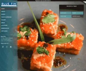 Bluefinnyc.com(Times Square Sushi & Seafood Restaurant) Screenshot