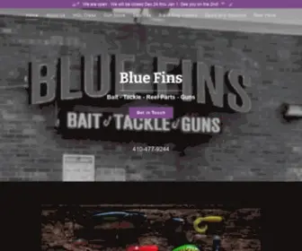 Bluefinsgroup.com(Fishing, Guns, Bait, Tackle) Screenshot