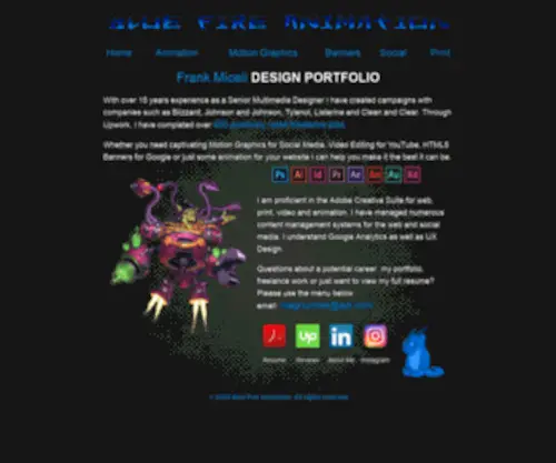 Bluefireanimation.com(Animation) Screenshot