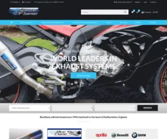 Blueflameperformance.com(Blueflame Motorcyle Exhaust Muffler Silencer Radiator Cover) Screenshot