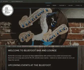 Bluefootsd.com(Bluefoot Bar and Lounge) Screenshot