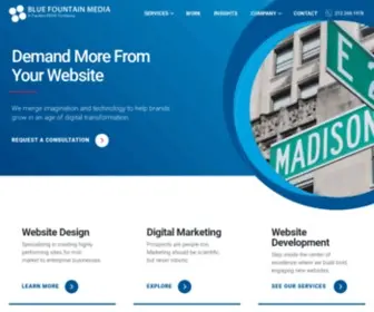 Bluefountainmedia.com(Website Design Company & Digital Agency in NYC) Screenshot