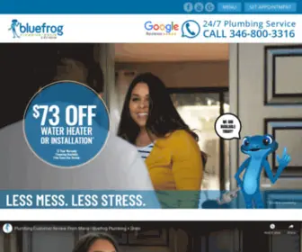 Bluefrogplumbingwesthouston.com(Bluefrog Plumbing) Screenshot