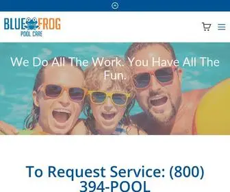 Bluefrogpoolcare.com(Blue Frog Pool Care) Screenshot