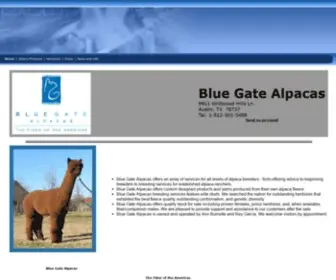 Bluegatealpacas.com(Blue Gate Alpacas) Screenshot