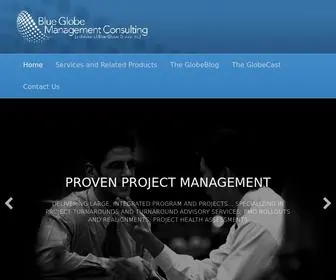 Blueglobegroup.com(Management Consulting and Related Products) Screenshot