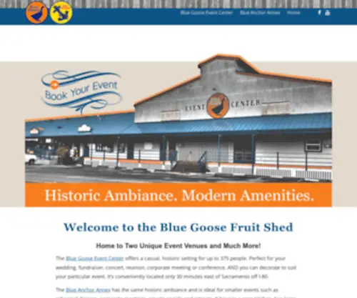 Bluegooseeventcenter.com(Historic Ambiance) Screenshot