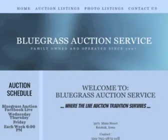 Bluegrassauctionservice.com(BLUEGRASS AUCTION SERVICE) Screenshot