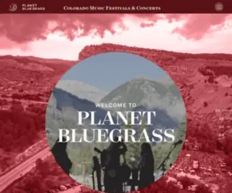 Bluegrass.com(Colorado Music Festivals & Concerts) Screenshot