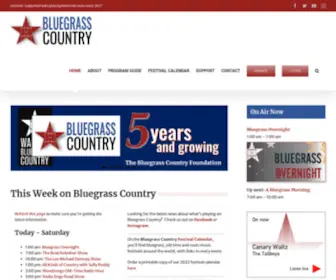Bluegrasscountry.org(88.5 HD2 Washington) Screenshot