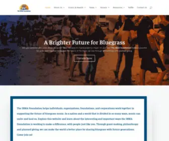 Bluegrassfoundation.org(IBMA Foundation) Screenshot