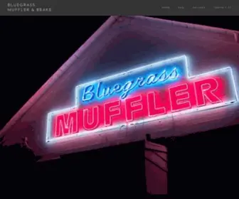 Bluegrassmuffler.com(Bluegrass Muffler) Screenshot