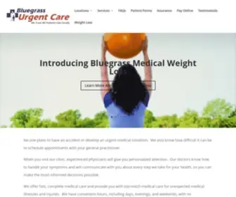 Bluegrassurgentcare.com(Bluegrass Urgent Care) Screenshot