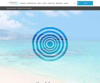 Bluegr.com(Luxury Resorts in Greece) Screenshot