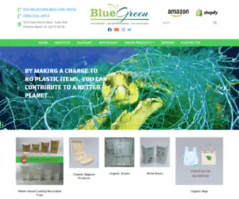 Bluegreenus.com(Eco-friendly Line Of Organic Products) Screenshot