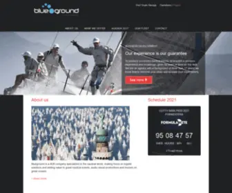 Bluegroundnautical.com(Blueground by Grupo Navega) Screenshot