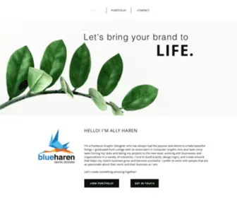 Blueharendesigns.com(Graphic Design) Screenshot