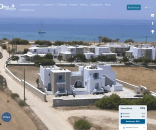 Blueharmonynaxos.com(Blue Harmony Apartments in Naxos) Screenshot