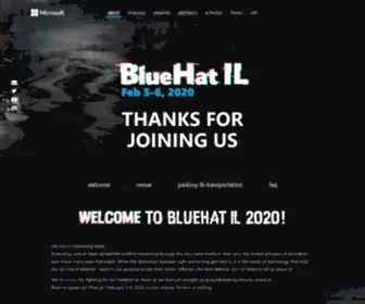 Bluehatil.com(About BlueHatIL 2020) Screenshot