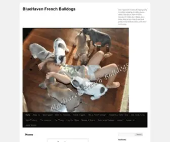 Bluehavenfrenchbulldogs.com(Brindles (black) Screenshot