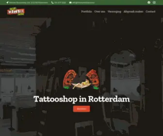 Bluehawaiitattoo.nl(Tattooshop Rotterdam) Screenshot