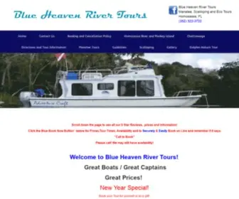 Blueheavenrivertours.com(Swim with Manatees) Screenshot