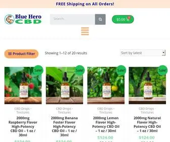 Blueherocbd.com(Buy CBD Oils) Screenshot