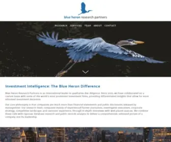 Blueheronrp.com(Blue Heron Research Partners) Screenshot