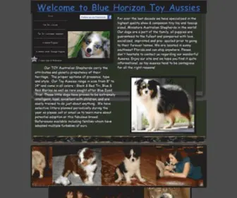 Bluehorizontinyaussies.com(Blue Horizon toy australian shepherds blue horizon toy aussies) Screenshot