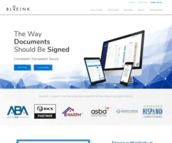 Blueink.com(Blueink eSignatures) Screenshot
