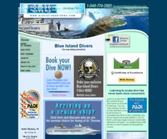 Blueislanddivers.com(Thomas scuba diving) Screenshot